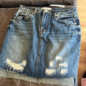 Habitual Girl distressed denim skirt kids size 14